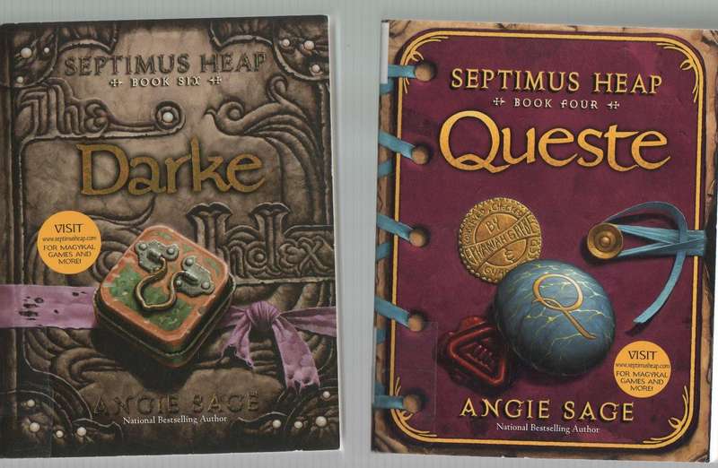 FOUR ANGIE SAGE  SEPTIMUS HEAP PAPERBACKS: BOOK NUMBERS 2, 3, 4 & 6