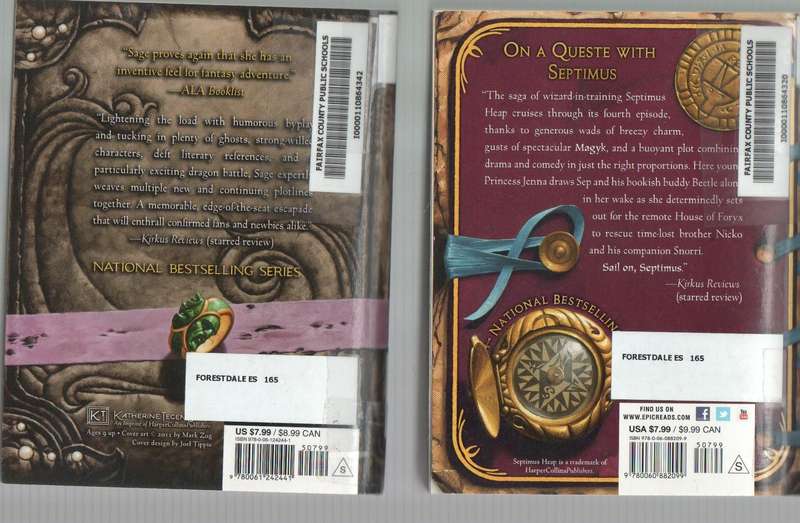 FOUR ANGIE SAGE  SEPTIMUS HEAP PAPERBACKS: BOOK NUMBERS 2, 3, 4 & 6