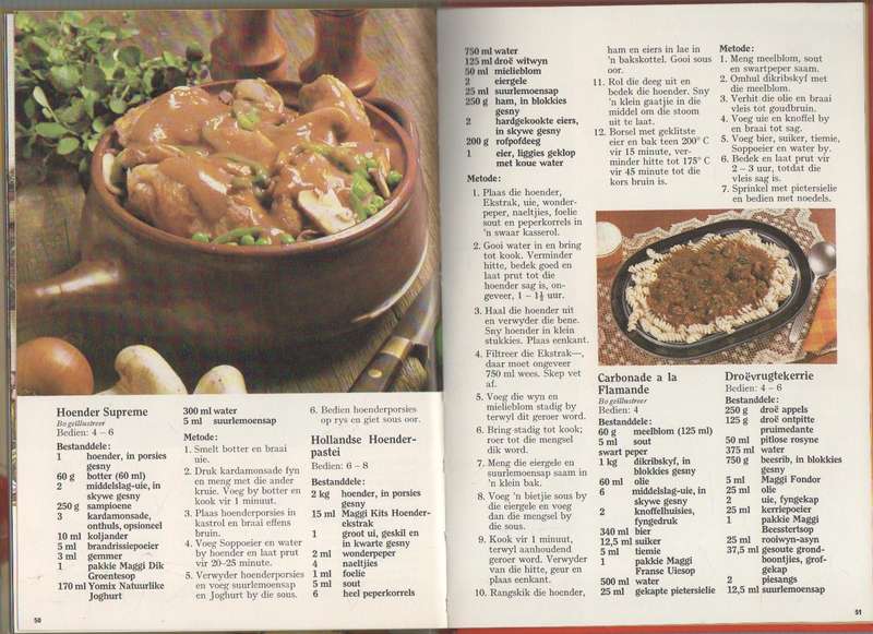MAGGI MAAK 'N MAAL, VIER HARDEBANDBOEKE (1978)