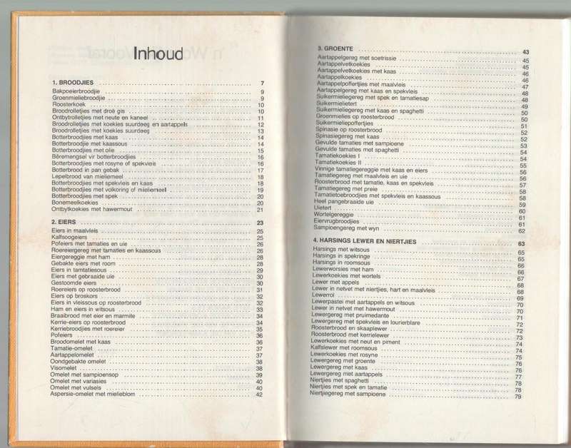 ONTBYTRESEPTE - ERINA BEZUIDENHOUT (2 DE DRUK 1974)