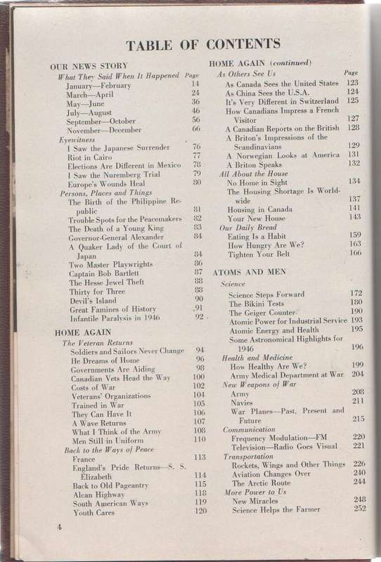 THE STORY OF OUR TIME ENCYCLOPEDIA YEARBOOK 1947 - E V MCLOUGHLIN EDITOR