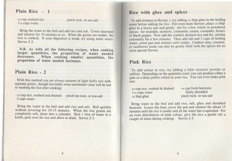 COOKING FOR BLISS VEGETARIAN RECIPES BASED ON THE PRINCIPLES OF INDIAN COOKING - PETER BROWN
