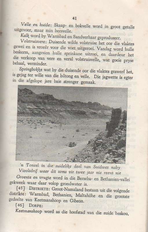 STREEK-AARDRYKSKUNDE VAN SUIDWES-AFRIKA -  K FRY EN ANSLEY WATTS (OUD)