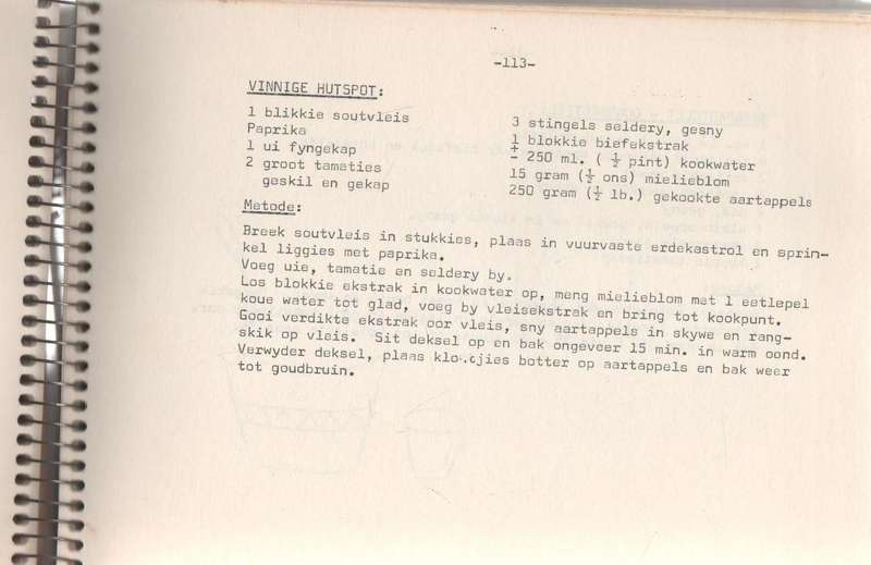 POTPOURRI, KEURIGE RESEPTE - OUERS VAN LAERSKOOL UNIKA (1972)