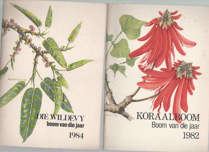PAMFLET 298 KORAALBOOM, BOOM VAN DIE JAAR 1982 EN PAMFLET 317 DIE WILDEVY 1984