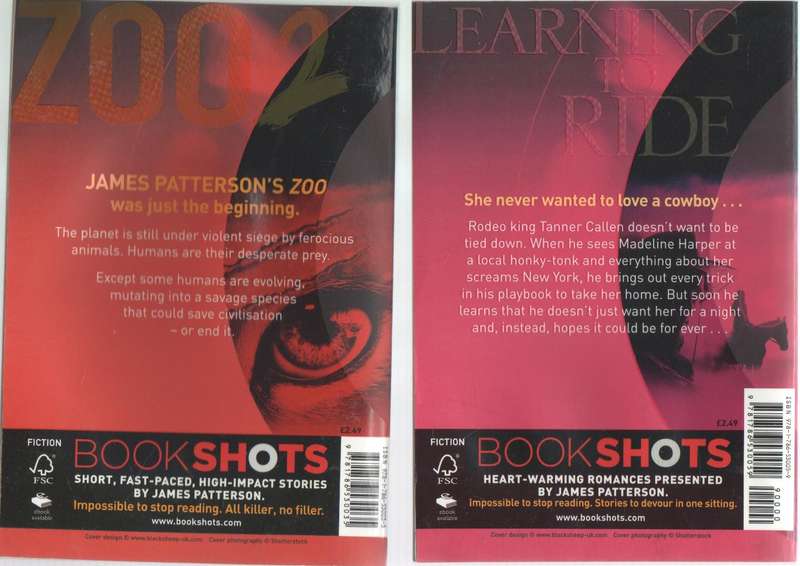ELEVEN SOFT COVER JAMES PATTERSON BOOK SHOTS