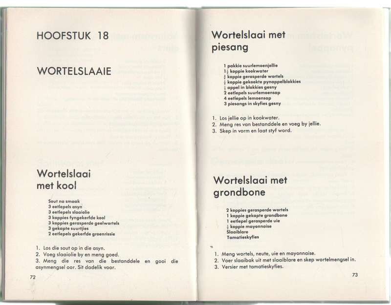 SLAAI-EN GROENTE-RESEPTE - ERINA BEZUIDENHOUT (2 DE DRUK 1974)