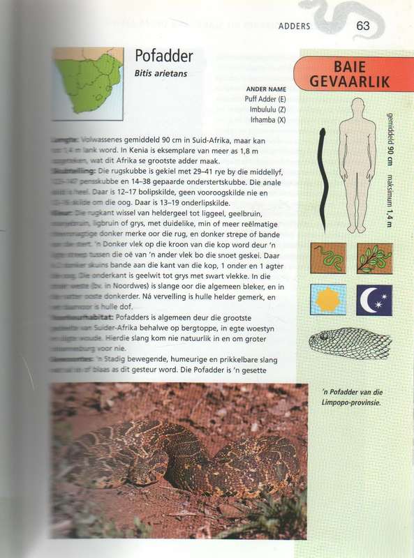 'N VOLLEDIGE GIDS TOT DIE SLANGE VAN SUIDER-AFRIKA - JOHAN MARAIS (2004)