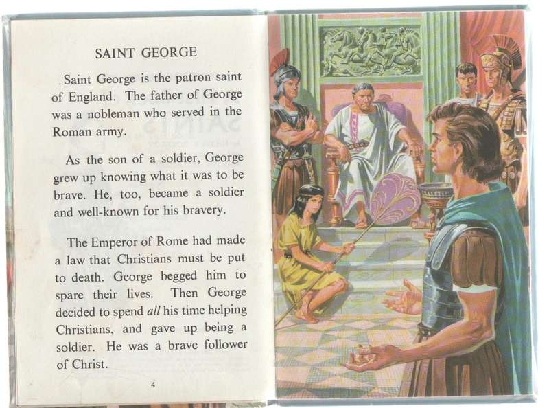 A FIRST BOOK OF SAINTS - LADYBIRD EASY READING BOOK (1963)