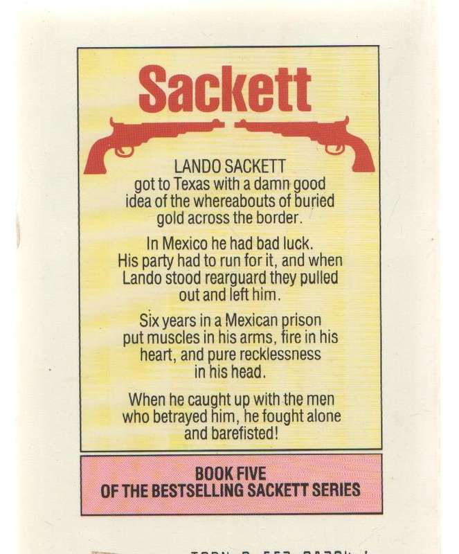 LANDO - LOUIS LAMOUR (WESTERN - 1985 , BOOK FIVE OF THE SACKETT SERIES)