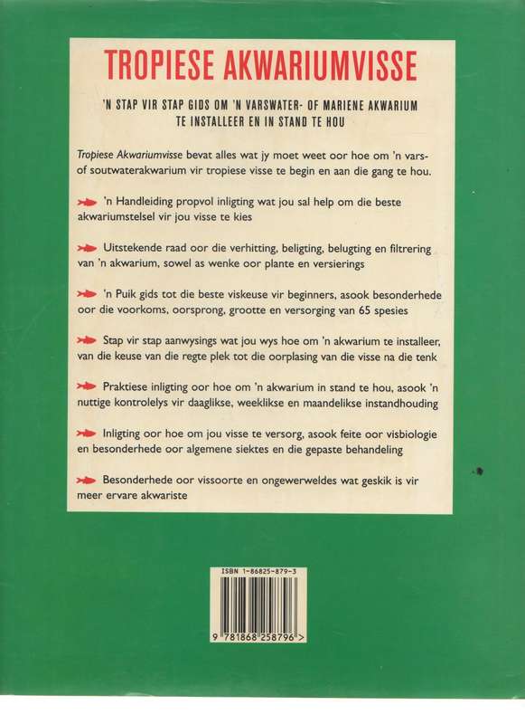 TROPIESE AKWARIUMVISSE - JOHN DAWES (1 STE UITGAWE IN AFRIKAANS 1996)