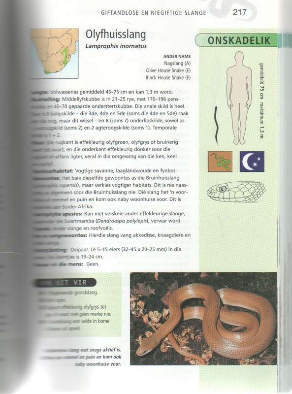 'N VOLLEDIGE GIDS TOT DIE SLANGE VAN SUIDER-AFRIKA - JOHAN MARAIS (2004)