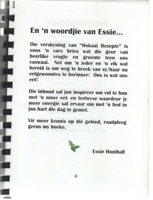 HOKAAI RESEPTE VRUGTE & GROENTEKOMBINASIES - HERMA LOUBSER