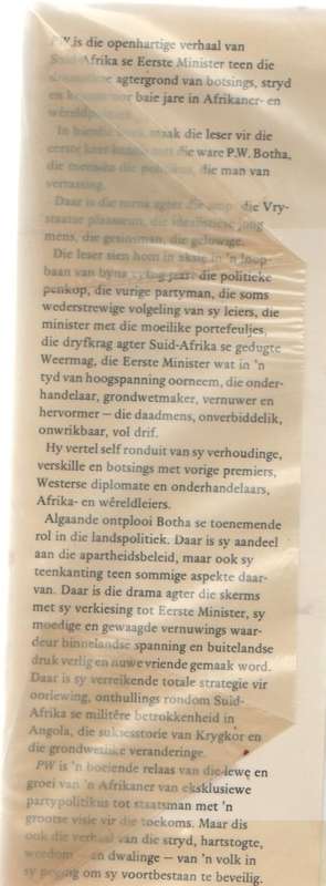 PW - DIRK EN JOHANNA DE VILLIERS (1 STE UITGAWE 1984)