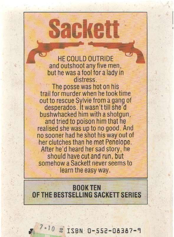 MUSTANG MAN - LOUIS LAMOUR (WESTERN - 1985, BOOK TEN OF THE SACKETT SERIES)