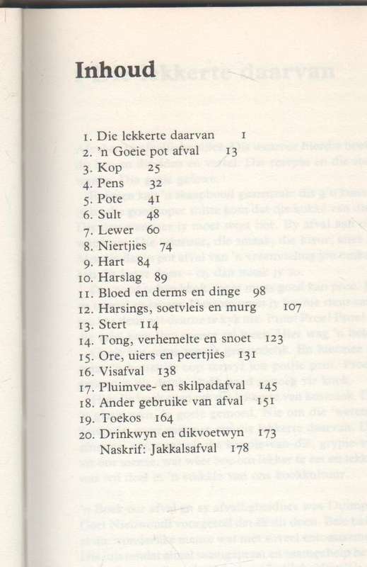 AFVAL EN AFVALLIGHEIDJIES - DINE VAN ZYL (1983)