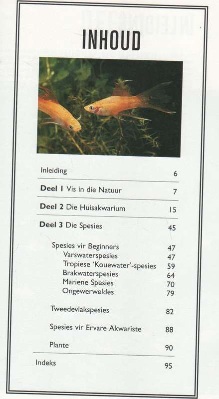 TROPIESE AKWARIUMVISSE - JOHN DAWES (1 STE UITGAWE IN AFRIKAANS 1996)