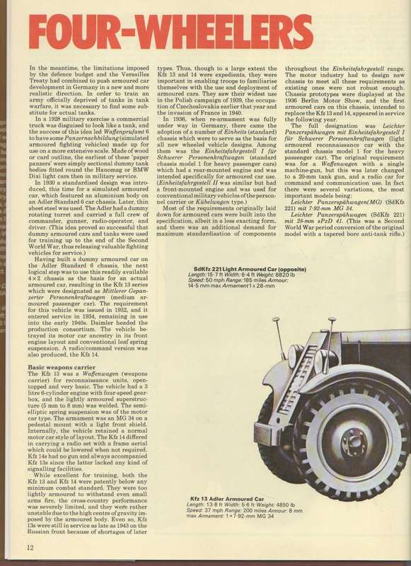 GERMAN TANKS & FIGHTING VEHICLES OF WORLD WAR II- CHRIS ELLIS & PETER CHAMBERLAIN (1976)