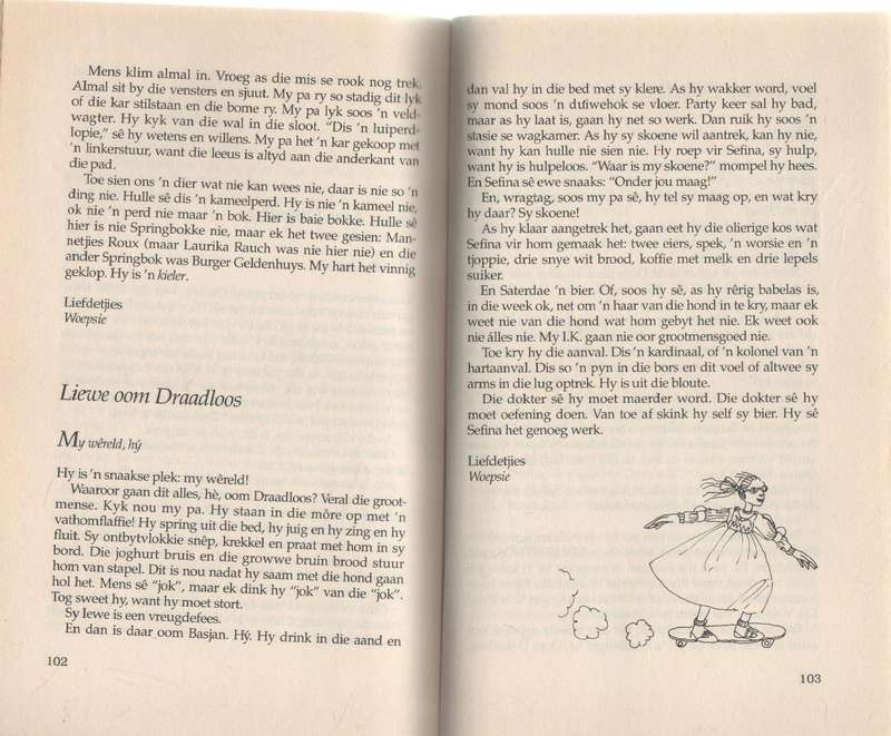 LIEWE OOM DRAADLOOS BRIEWE VAN WOEPSIE - FANUS RAUTENBACH (2 DE DRUK 1992)