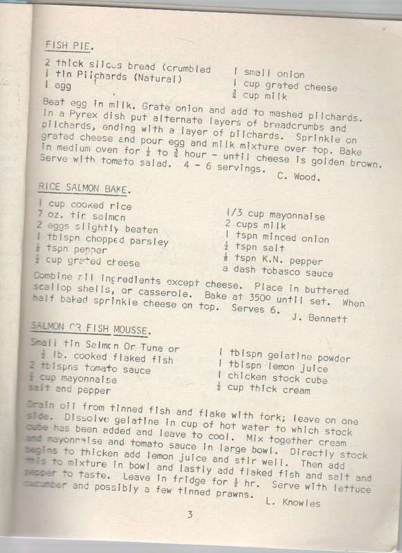 ST DAVIDS ANGLICAN CHURCH BOESMANSRIVIERMOND RECIPE BOOK (1975)