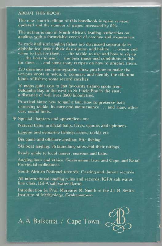 STRIKE! HANDBOOK OF COASTAL AND OFFSHORE ANGLING IN SOUTH AFRICA - S SCHOEMAN (4 TH EDITION 1982)