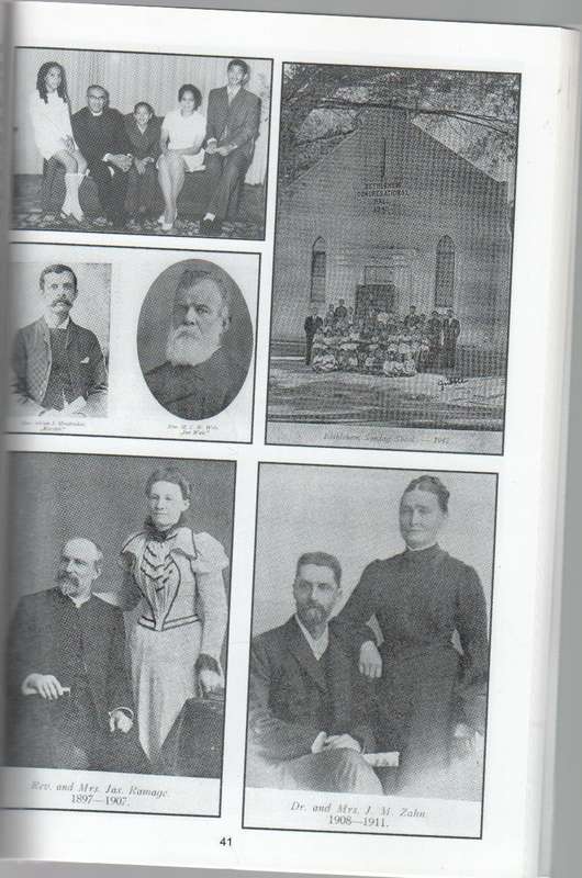 BETHEL CONGREGATIONAL CHURCH 1892 TO 2012 - EMERITUS PROFESSOR G H FREDERICKS