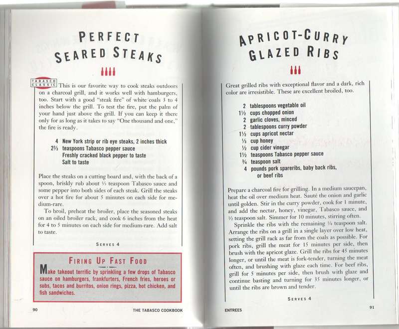 THE TABASCO BRAND COOKBOOK - PAUL MC ILHENNY WITH BARBARA HUNTER (MADE IN U S A- 1993)