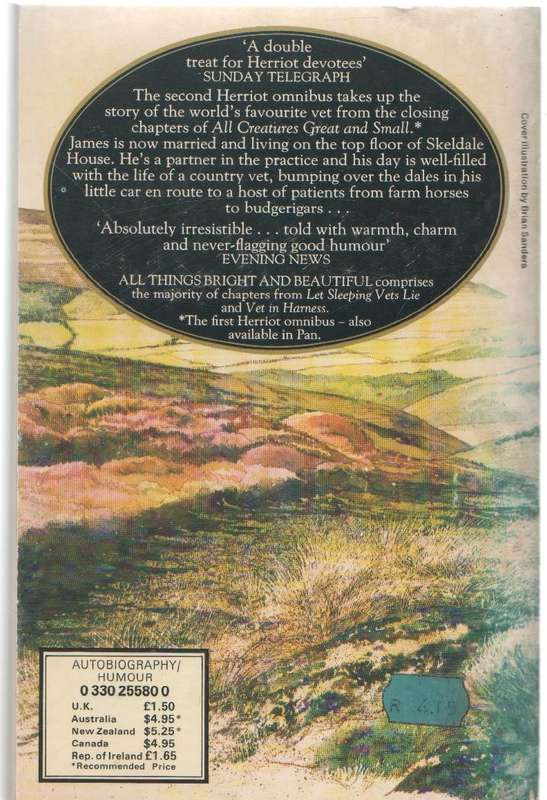 ALL THINGS BRIGHT AND BEAUTIFUL , THE SECOND HERRIOT OMNIBUS EDITION - JAMES HERRIOT (1976)