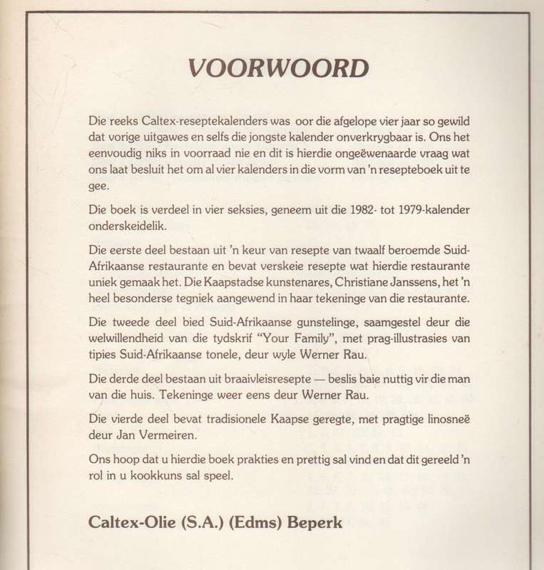 DIE CALTEX RESEPTEVERSAMELING (OUD)