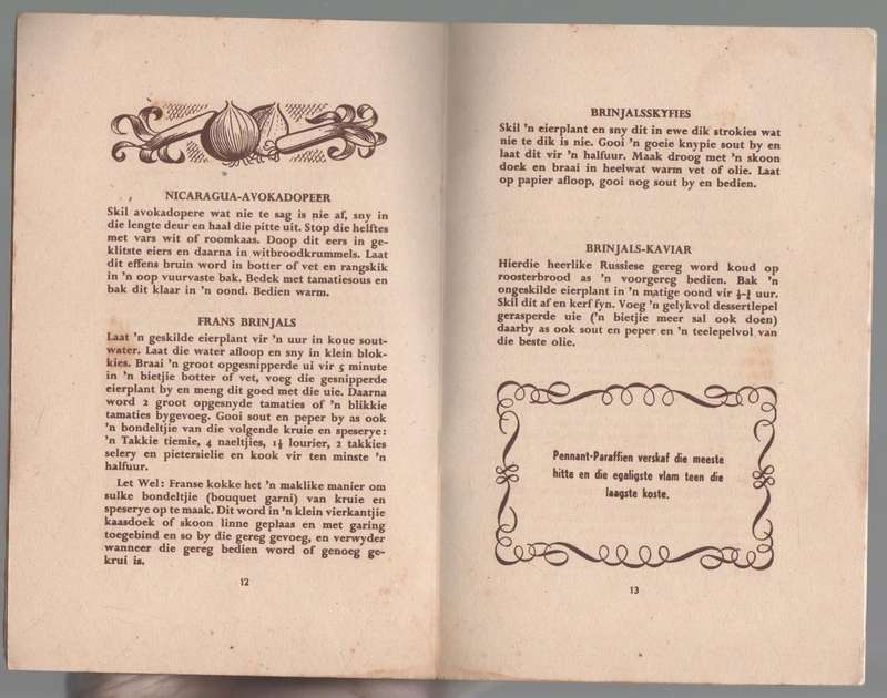 GOEIE GROENTE GEREGTE , 'N PENNANT PARAFFIEN KOOKBOEK DEUR SHELL UITGEGEE (BAIE OUD)