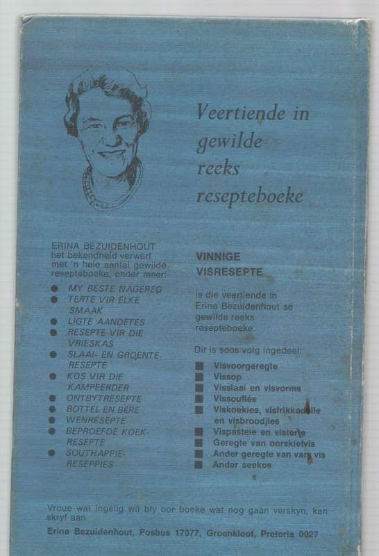 VINNIGE VISGEREGTE - ERINA BEZUIDENHOUT (OUD)