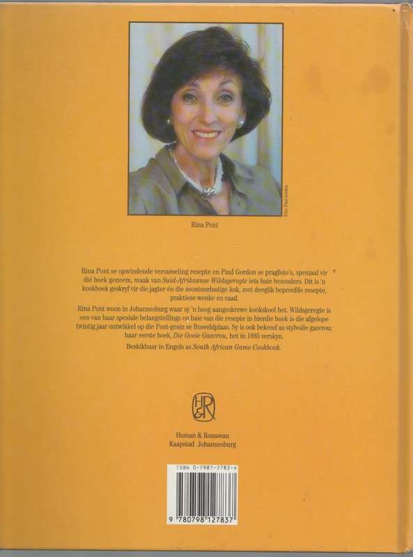SUID-AFRIKAANSE WILDSGEREGTE - RINA PONT (1 STE UITGAWE 1991)