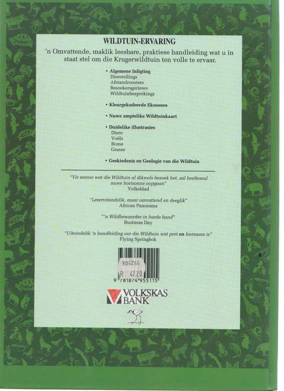 NASIONALE KRUGERWILDTUIN , WILDTUIN ERVARING - VOLKSKASBANK EN JACANA EDUCATION (1993)