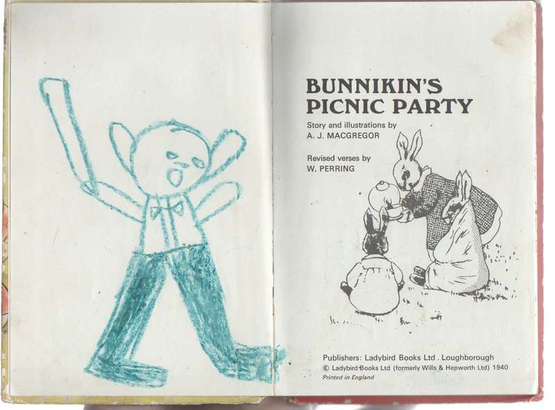 BUNNIKIN'S PICNIC PARTY - A LADYBIRD BOOK (1940)