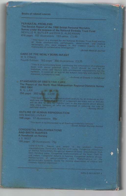 TEXTBOOK FOR MIDWIVES - MARGARET MYLES ( SEVENTH EDITION 1971)