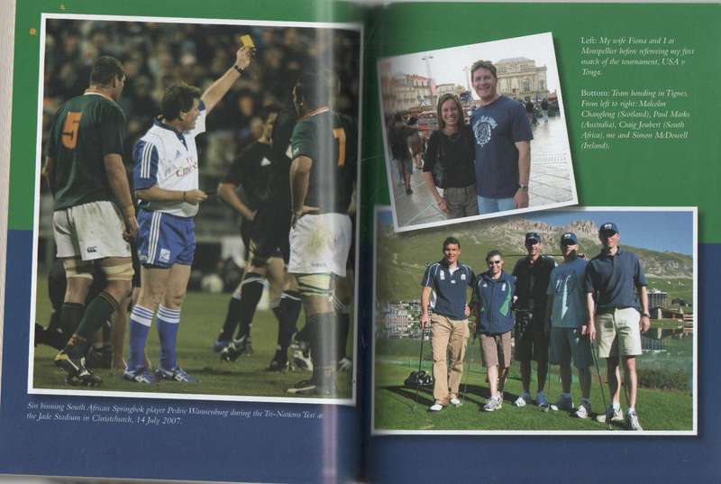 THE RUGBY WORLD CUP DIARIES , A REFEREE'S INSIDE VIEW - STUART DICKINSON (2007)
