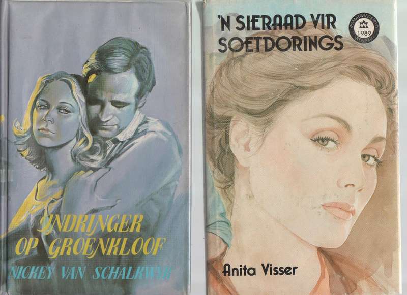 VIER HARDEBANDBOEKE: ANITA VISSER, NICKEY VAN SCHALKWYK, STEPHANIE MEIRING, IZAK VAN DER WESTHUIZEN