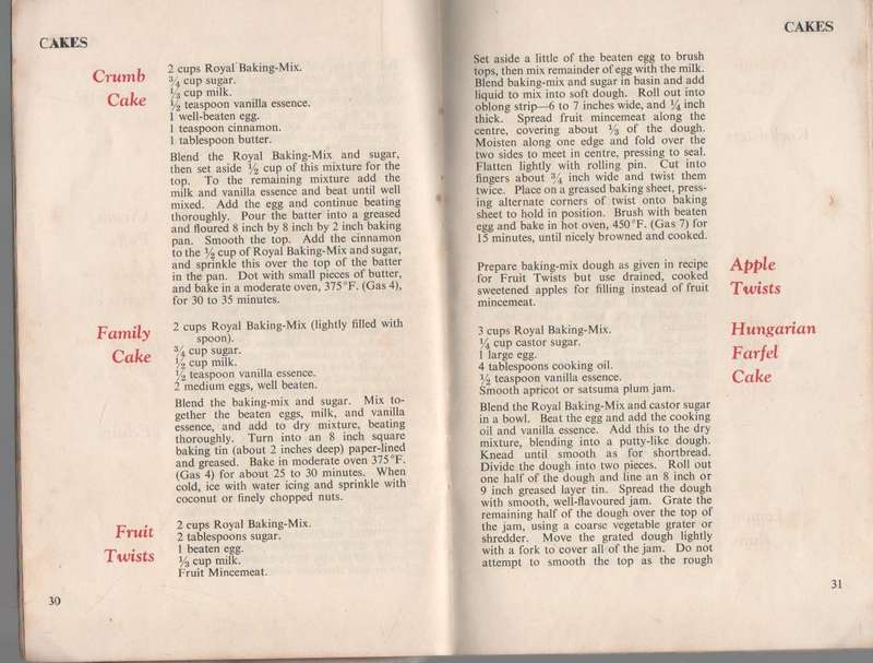 ROYAL'S BAKING-MIX EASY AS A, B, C  (OLD)