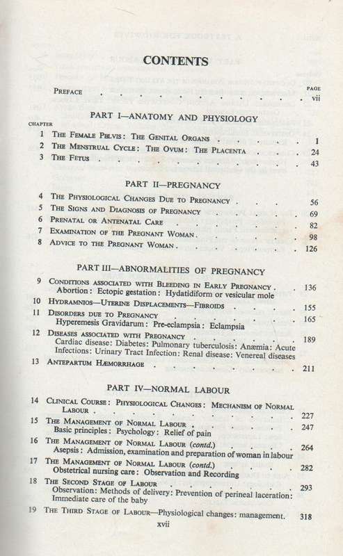 TEXTBOOK FOR MIDWIVES - MARGARET MYLES ( SEVENTH EDITION 1971)