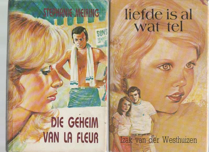 VIER HARDEBANDBOEKE: ANITA VISSER, NICKEY VAN SCHALKWYK, STEPHANIE MEIRING, IZAK VAN DER WESTHUIZEN