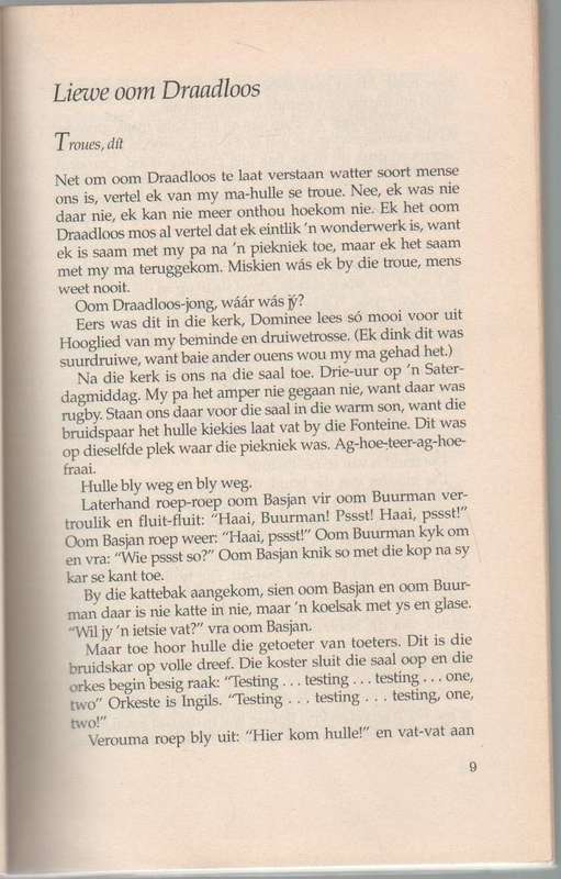 LIEWE OOM DRAADLOOS BRIEWE VAN WOEPSIE - FANUS RAUTENBACH (2 DE DRUK 1992)