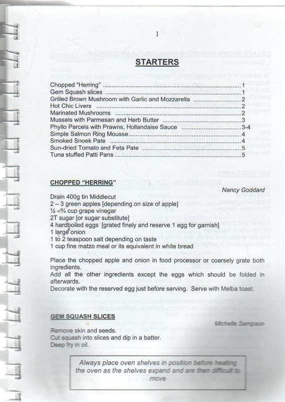 FAVOURITE REDHOUSE RECIPES (DECEMBER 2009)