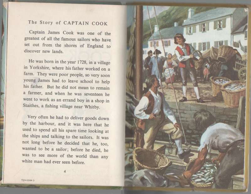 THE STORY OF CAPTAIN COOK , A LADYBIRD ADVENTURE FROM HISTORY (1958)