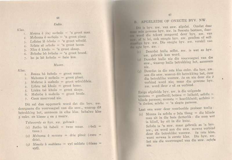 HANDLEIDING BY DIE STUDIE VAN SESOETO OP ONS SKOLE - C F DE JAGER (1936)