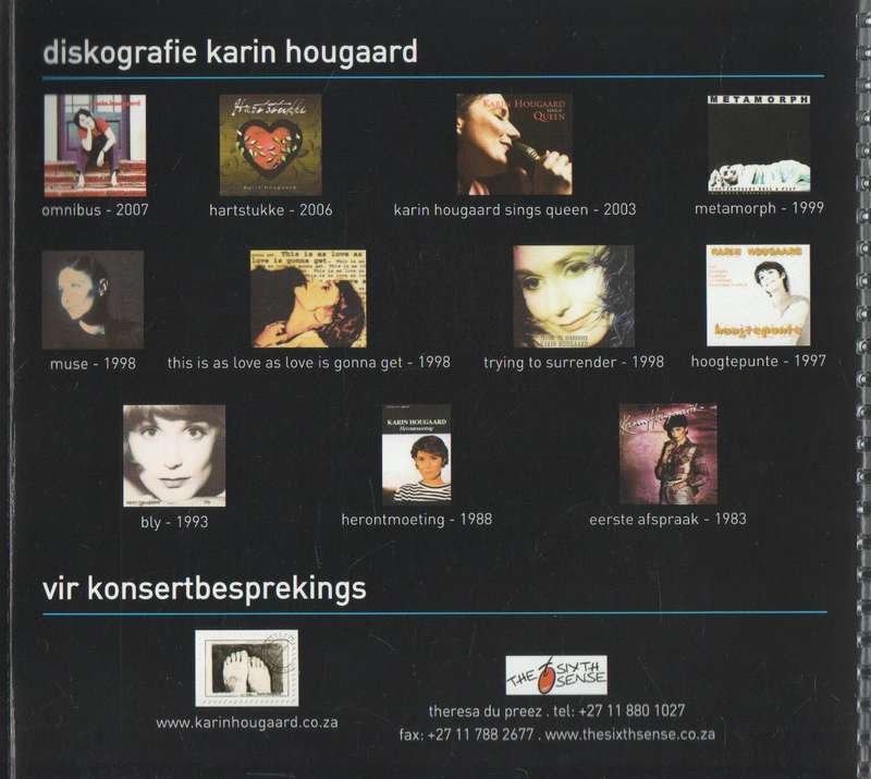 WOORDE SONDER WYSIES - KARIN HOUGAARD (GETEKEN) 1 STE UITGAWE 2008 (CD INGESLUIT)