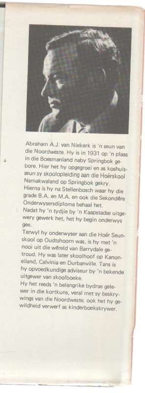 RONDOM DIE SKOOLKLOK - A A J VAN NIEKERK (1 STE DRUK 1976)