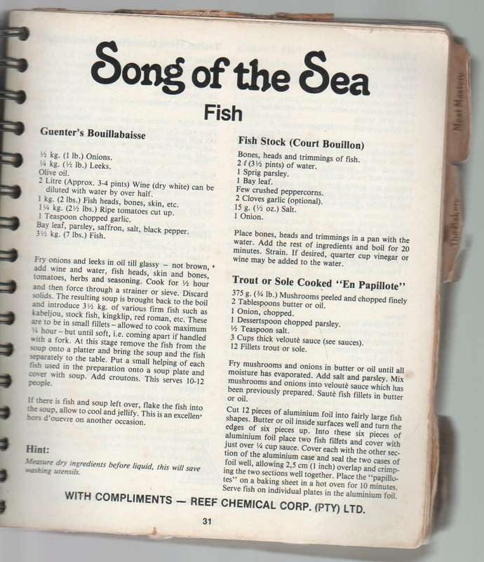 ARCADIA RECIPE BOOK - S A JEWISH CHILDREN'S HOME (OLD)