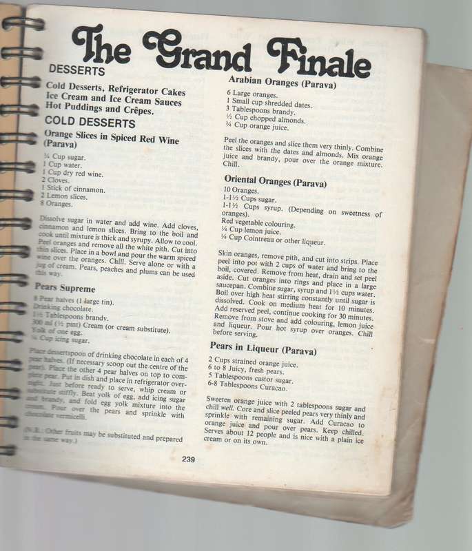 ARCADIA RECIPE BOOK - S A JEWISH CHILDREN'S HOME (OLD)
