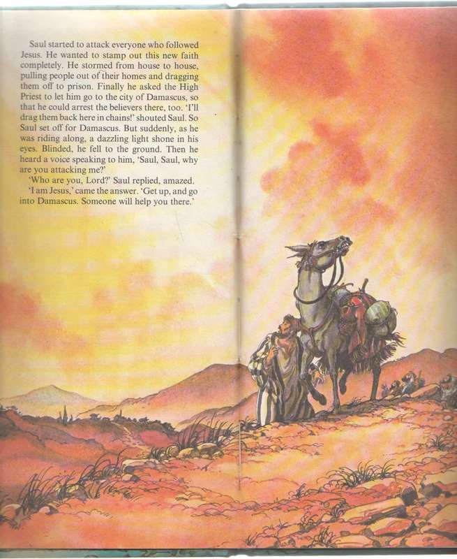 PAUL MEETS JESUS - A LADYBIRD BIBLE BOOK (1 ST PUBLISHED 1980)  - JENNY ROBERTSON