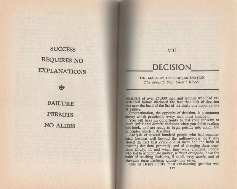 THINK AND GROW RICH - NAPOLEON HILL (1960)